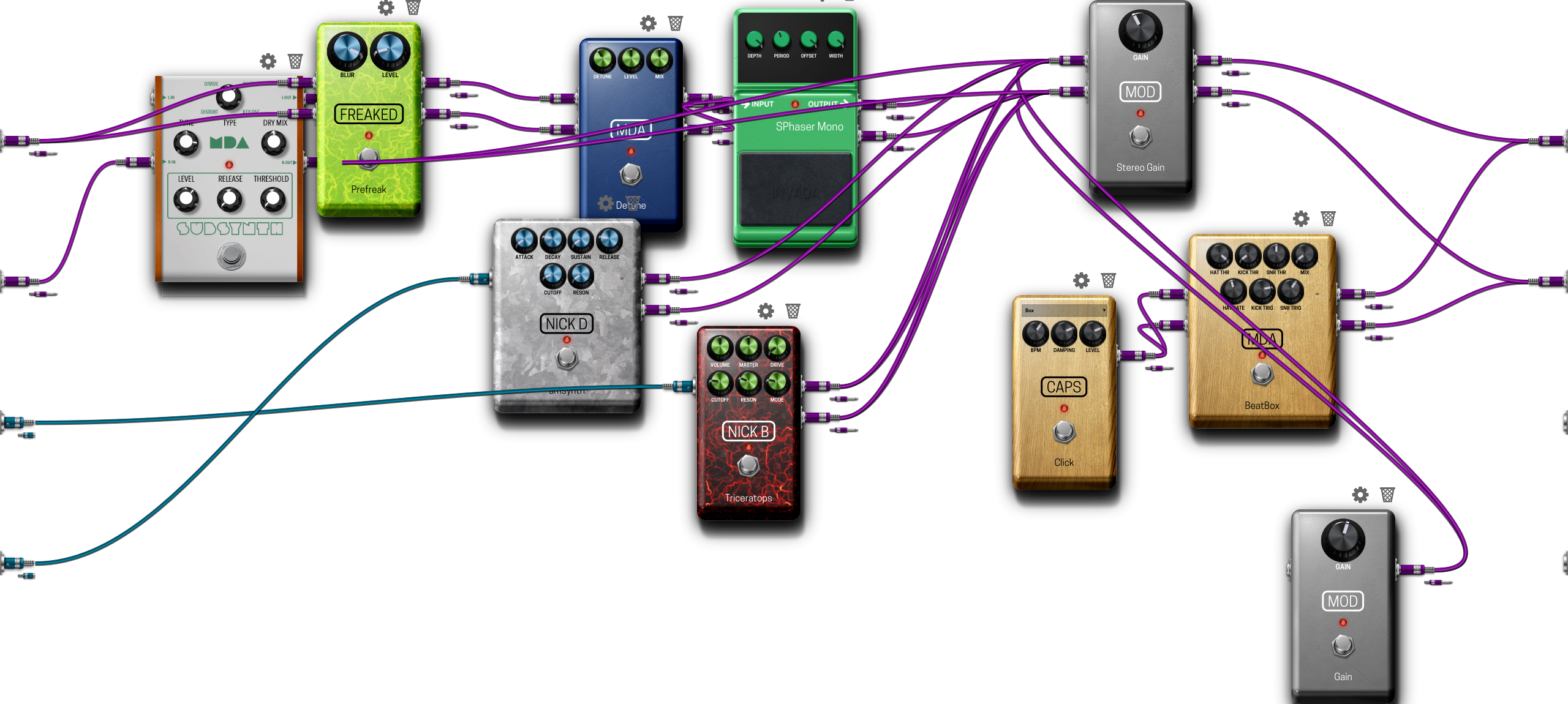 Pedalboard screenshot