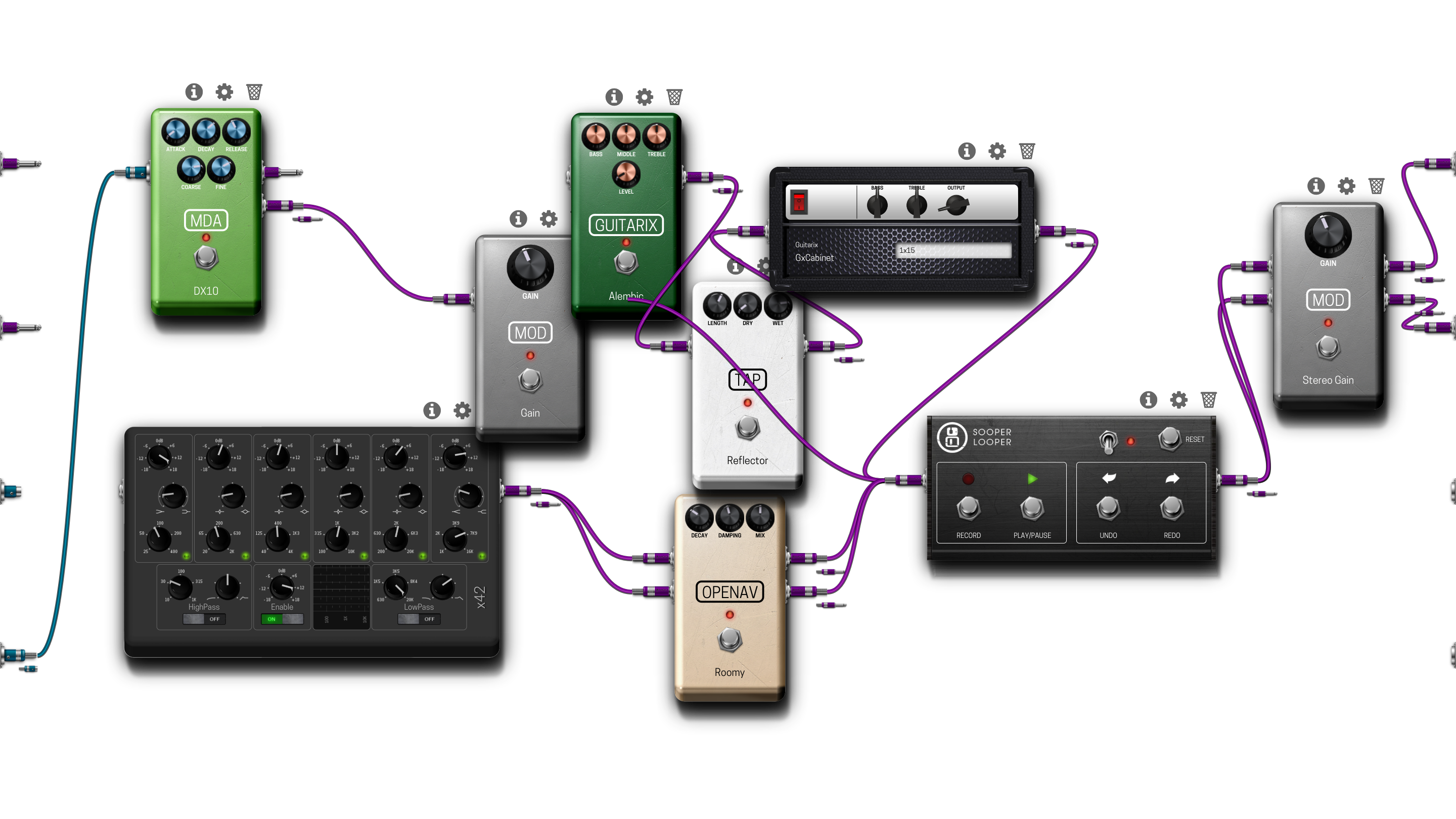 Pedalboard screenshot