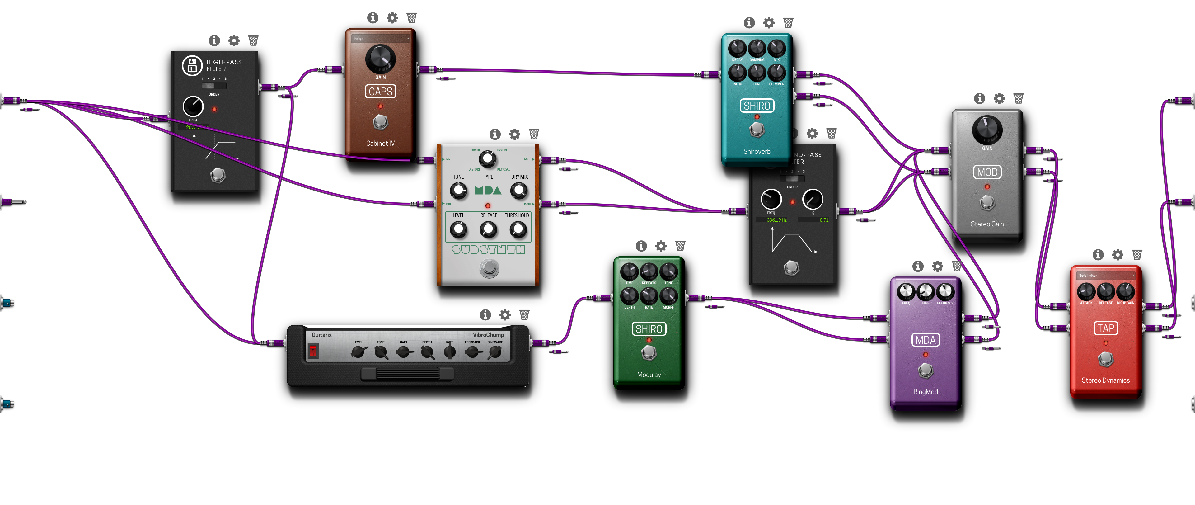 Pedalboard screenshot